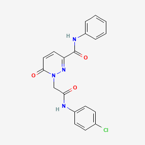 1-{[(4-chlorophenyl)carbamoyl]methyl}-6-oxo-N-phenyl-1,6-dihydropyridazine-3-carboxamide