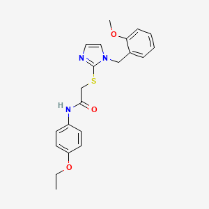 N-(4-ethoxyphenyl)-2-((1-(2-methoxybenzyl)-1H-imidazol-2-yl)thio)acetamide