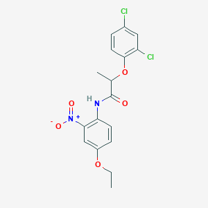 molecular formula C17H16Cl2N2O5 B331351 2-(2,4-dichlorophenoxy)-N-(4-ethoxy-2-nitrophenyl)propanamide 
