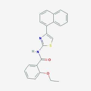 molecular formula C22H18N2O2S B331356 2-ethoxy-N-[4-(1-naphthyl)-1,3-thiazol-2-yl]benzamide 