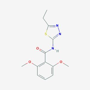molecular formula C13H15N3O3S B331379 N-(5-ethyl-1,3,4-thiadiazol-2-yl)-2,6-dimethoxybenzamide 