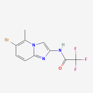 molecular formula C10H7BrF3N3O B3313840 N-(6-bromo-5-methylimidazo[1,2-a]pyridin-2-yl)-2,2,2-trifluoroacetamide CAS No. 947248-69-3