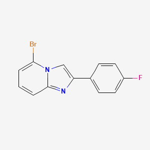 molecular formula C13H8BrFN2 B3313886 5-Bromo-2-(4-fluorophenyl)imidazo[1,2-a]pyridine CAS No. 947533-82-6