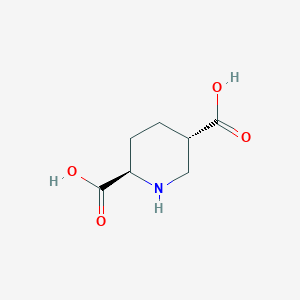 molecular formula C7H11NO4 B3313931 2,5-哌啶二甲酸，反式- CAS No. 94769-26-3