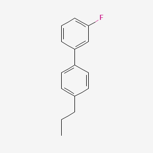 molecular formula C15H15F B3313942 3-Fluoro-4'-propylbiphenyl CAS No. 948044-01-7