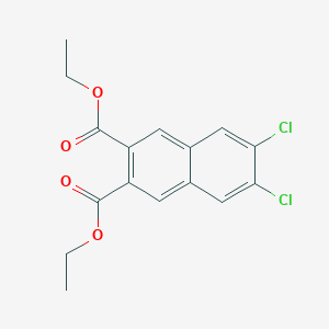 molecular formula C16H14Cl2O4 B3313956 2,3-Naphthalenedicarboxylic acid, 6,7-dichloro-, 2,3-diethyl ester CAS No. 948294-39-1