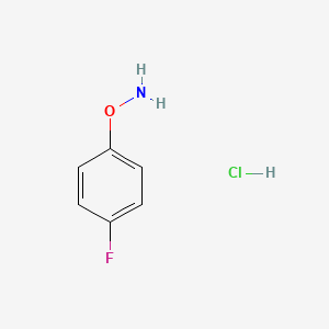 molecular formula C6H7ClFNO B3313959 O-(4-fluorophenyl)hydroxylamine hydrochloride CAS No. 94831-98-8