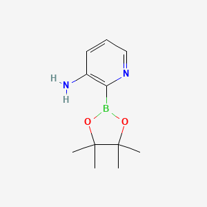 molecular formula C11H17BN2O2 B3313970 2-(4,4,5,5-Tetramethyl-1,3,2-dioxaborolan-2-yl)pyridin-3-amine CAS No. 948593-70-2