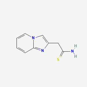 molecular formula C9H9N3S B3314008 2-{Imidazo[1,2-a]pyridin-2-yl}ethanethioamide CAS No. 949226-45-3