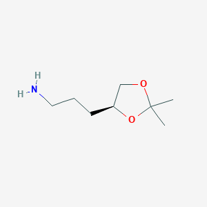 molecular formula C8H17NO2 B3314017 (S)-4,5-Isopropylidene-1-pentylamine CAS No. 94944-63-5