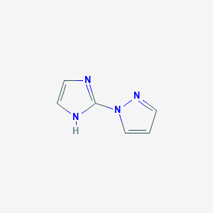 molecular formula C6H6N4 B3314025 1-(1H-imidazol-2-yl)pyrazole CAS No. 949466-50-6