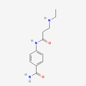 molecular formula C12H17N3O2 B3314041 4-[3-(Ethylamino)propanamido]benzamide CAS No. 949739-48-4
