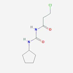 molecular formula C9H15ClN2O2 B3314054 3-chloro-N-[(cyclopentylamino)carbonyl]propanamide CAS No. 949791-72-4