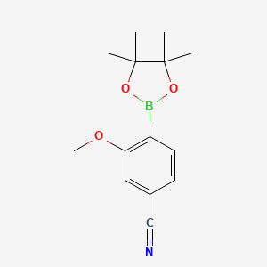 3-Methoxy-4-(4,4,5,5-tetramethyl-1,3,2-dioxaborolan-2-yl)benzonitrile