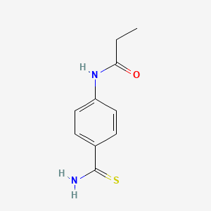 N-(4-carbamothioylphenyl)propanamide