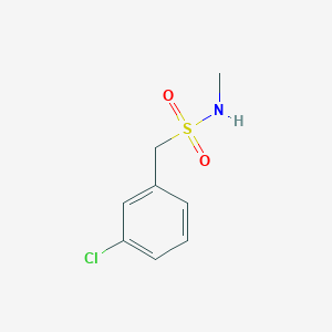 molecular formula C8H10ClNO2S B3314089 1-(3-chlorophenyl)-N-methylmethanesulfonamide CAS No. 950234-57-8
