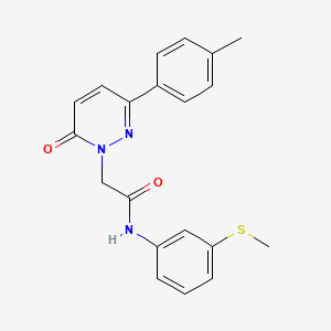2-[3-(4-methylphenyl)-6-oxopyridazin-1(6H)-yl]-N-[3-(methylsulfanyl)phenyl]acetamide