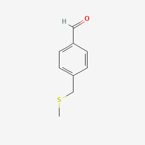 molecular formula C9H10OS B3314229 4-[(Methylsulfanyl)methyl]benzaldehyde CAS No. 95068-17-0