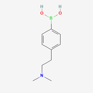 molecular formula C10H16BNO2 B3314232 {4-[2-(Dimethylamino)ethyl]phenyl}boronic acid CAS No. 950739-39-6