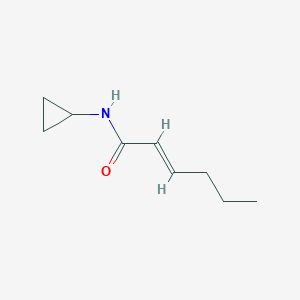 molecular formula C9H15NO B3314275 (E)-N-cyclopropylhex-2-enamide CAS No. 950986-78-4