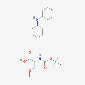 molecular formula C21H40N2O5 B3314283 Boc-D-Ser(Me)-OH.DCHA CAS No. 95105-33-2
