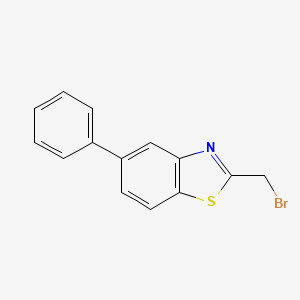 molecular formula C14H10BrNS B3314289 2-(Bromomethyl)-5-phenylbenzo[d]thiazole CAS No. 951122-54-6