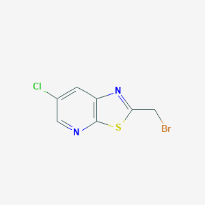 molecular formula C7H4BrClN2S B3314291 2-(Bromomethyl)-6-chlorothiazolo[5,4-b]pyridine CAS No. 951122-66-0