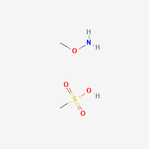 molecular formula C2H9NO4S B3314349 Hydroxylamine, O-methyl-, methanesulfonate (1:1) CAS No. 951627-45-5