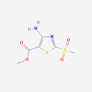 Methyl 4-amino-2-(methylsulfonyl)thiazole-5-carboxylate