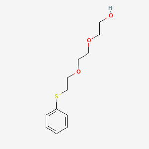 molecular formula C12H18O3S B3314358 Ethanol, 2-[2-[2-(phenylthio)ethoxy]ethoxy]- CAS No. 95183-65-6