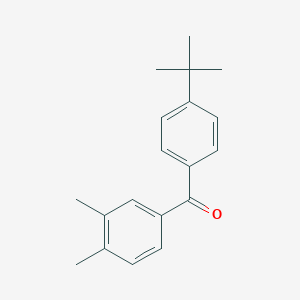 molecular formula C19H22O B3314365 4-Tert-butyl-3',4'-dimethylbenzophenone CAS No. 951884-25-6