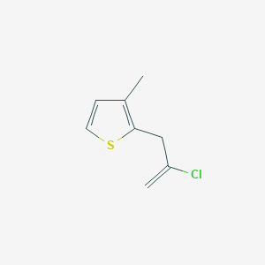 molecular formula C8H9ClS B3314376 2-Chloro-3-(3-methyl-2-thienyl)-1-propene CAS No. 951885-73-7