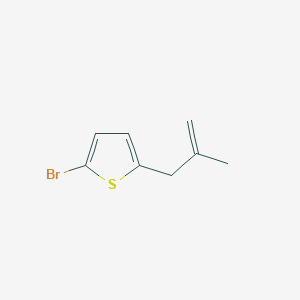 molecular formula C8H9BrS B3314428 3-(5-Bromo-2-thienyl)-2-methyl-1-propene CAS No. 951886-08-1