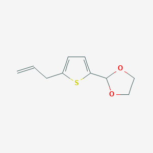 3-(5-(1,3-Dioxolan-2-YL)-2-thienyl)-1-propene