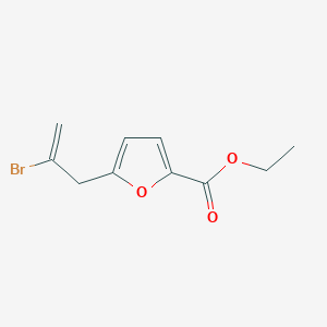 molecular formula C10H11BrO3 B3314476 2-溴-3-(5-乙氧羰基-2-呋喃基)-1-丙烯 CAS No. 951886-41-2