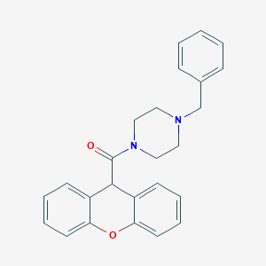 molecular formula C25H24N2O2 B331448 1-benzyl-4-(9H-xanthen-9-ylcarbonyl)piperazine 
