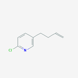 molecular formula C9H10ClN B3314487 4-(6-Chloro-3-pyridyl)-1-butene CAS No. 951886-52-5