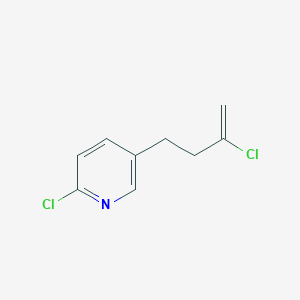 molecular formula C9H9Cl2N B3314490 2-Chloro-4-(6-chloro-3-pyridyl)-1-butene CAS No. 951886-56-9