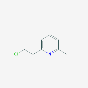molecular formula C9H10ClN B3314571 2-Chloro-3-(6-methyl-2-pyridyl)-1-propene CAS No. 951887-25-5