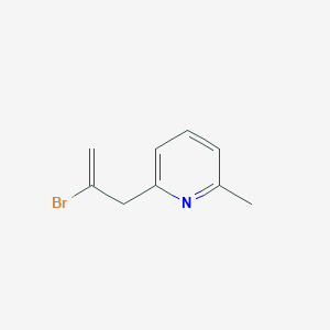 molecular formula C9H10BrN B3314577 2-Bromo-3-(6-methyl-2-pyridyl)-1-propene CAS No. 951887-28-8