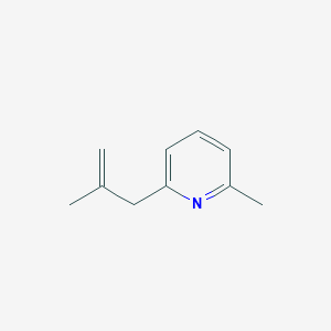 molecular formula C10H13N B3314580 2-Methyl-3-(6-methyl-2-pyridyl)-1-propene CAS No. 951887-31-3