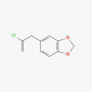 molecular formula C10H9ClO2 B3314640 2-氯-3-[(3,4-亚甲二氧基)苯基]-1-丙烯 CAS No. 951887-70-0