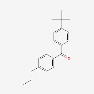 molecular formula C20H24O B3314659 4-叔丁基-4'-正丙基苯甲酮 CAS No. 951887-89-1