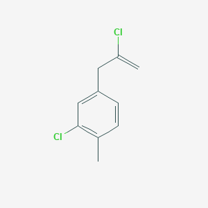 molecular formula C10H10Cl2 B3314667 2-Chloro-3-(3-chloro-4-methylphenyl)-1-propene CAS No. 951887-96-0
