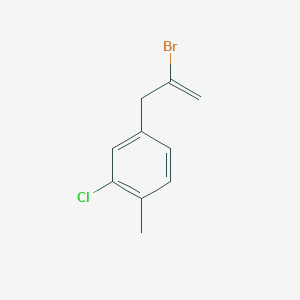 molecular formula C10H10BrCl B3314668 2-Bromo-3-(3-chloro-4-methylphenyl)-1-propene CAS No. 951888-00-9