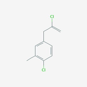 molecular formula C10H10Cl2 B3314673 2-Chloro-3-(4-chloro-3-methylphenyl)-1-propene CAS No. 951888-23-6