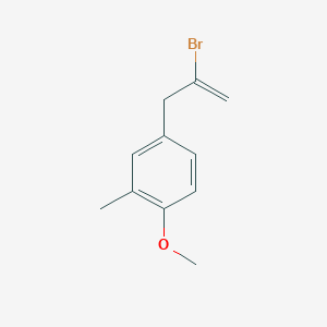 molecular formula C11H13BrO B3314683 2-Bromo-3-(4-methoxy-3-methylphenyl)-1-propene CAS No. 951888-32-7