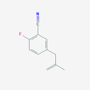molecular formula C11H10FN B3314712 3-(3-Cyano-4-fluorophenyl)-2-methyl-1-propene CAS No. 951888-69-0