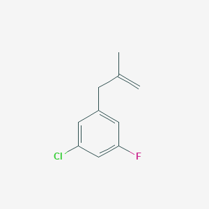molecular formula C10H10ClF B3314716 3-(3-Chloro-5-fluorophenyl)-2-methyl-1-propene CAS No. 951888-77-0