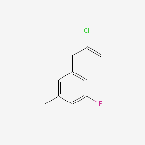 molecular formula C10H10ClF B3314724 2-Chloro-3-(3-fluoro-5-methylphenyl)-1-propene CAS No. 951888-85-0